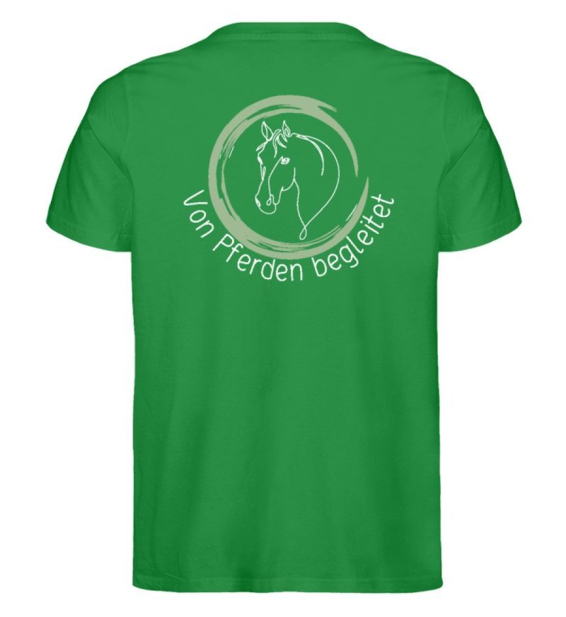 "von Pferden begleitet" - Herren Premium Organic Shirt-6879