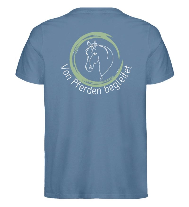 "von Pferden begleitet" - Herren Premium Organic Shirt-6904