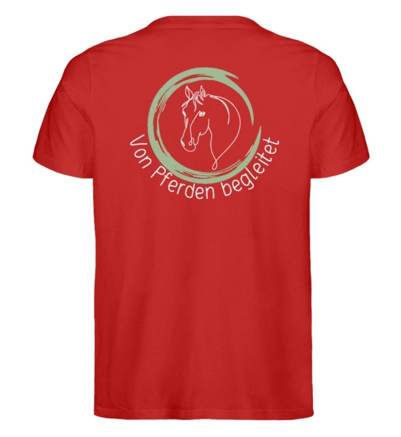"von Pferden begleitet" - Herren Premium Organic Shirt-4