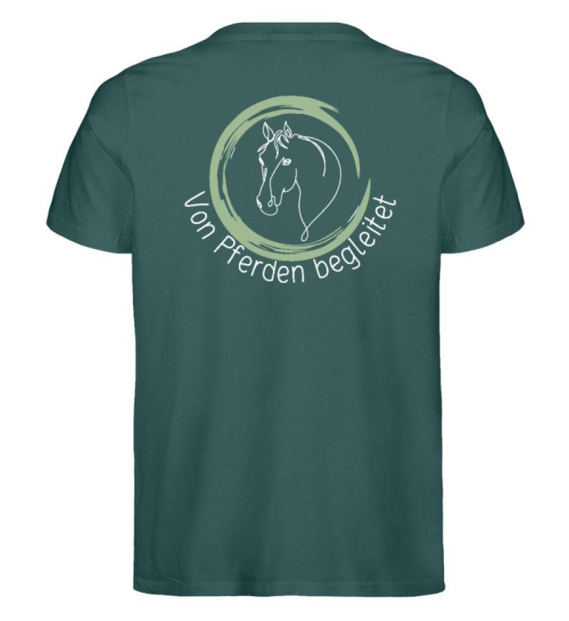 "von Pferden begleitet" - Herren Premium Organic Shirt-7032
