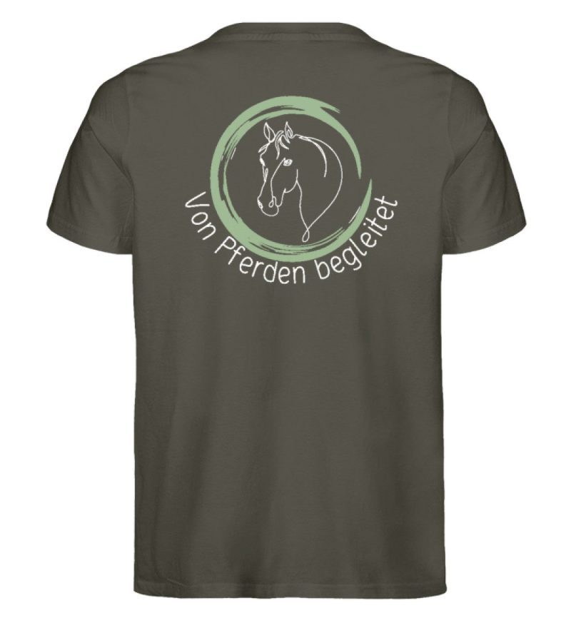 "von Pferden begleitet" - Herren Premium Organic Shirt-7072
