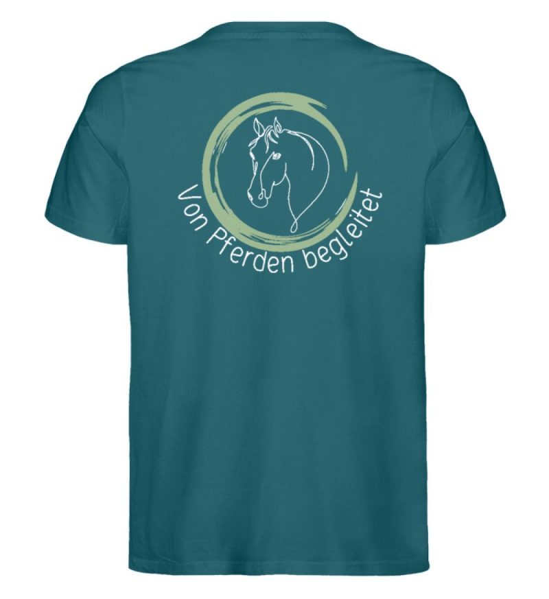 "von Pferden begleitet" - Herren Premium Organic Shirt-6878