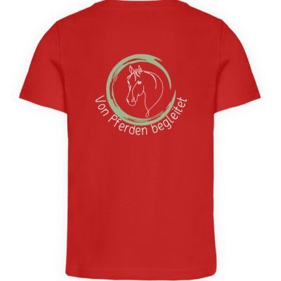 "Von Pferden begleitet" - Kinder Organic T-Shirt-4