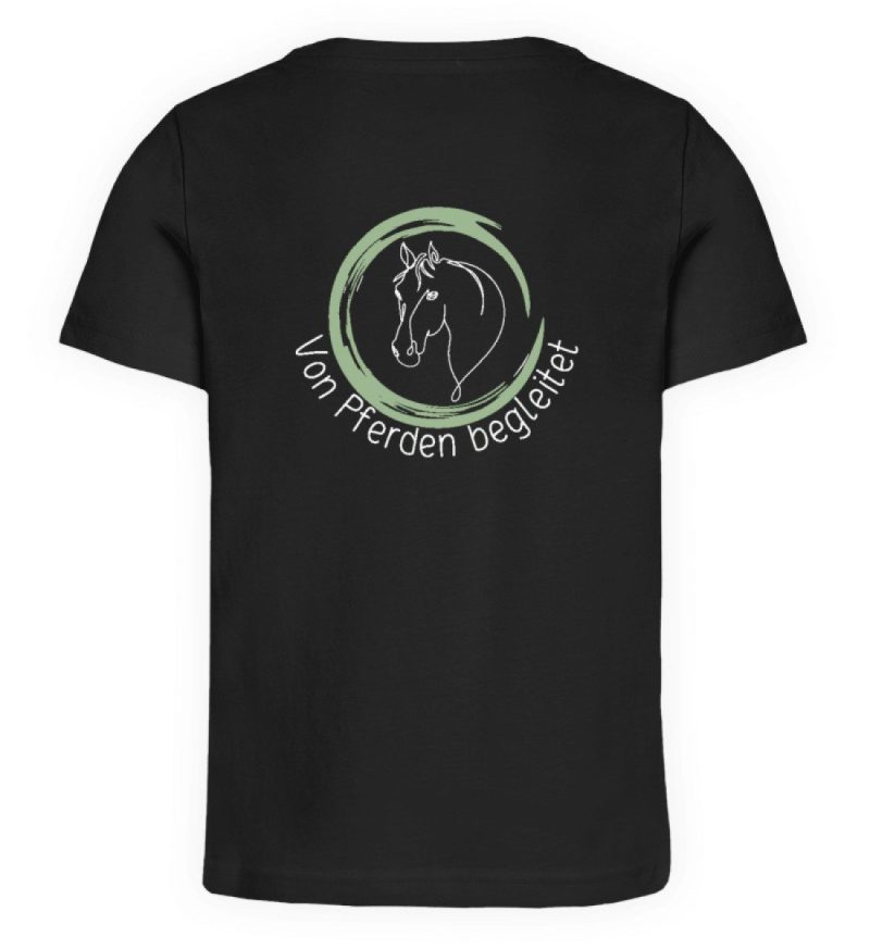 "Von Pferden begleitet" - Kinder Organic T-Shirt-16