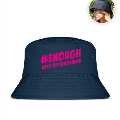 #enough - Organic Bucket Hat mit Stick-7024