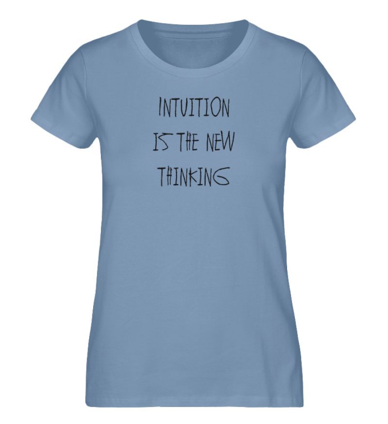 Intuition is the new thinking - Damen Premium Organic Shirt-7082