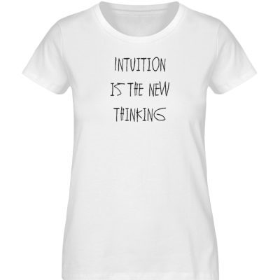 Intuition is the new thinking - Damen Premium Organic Shirt-3