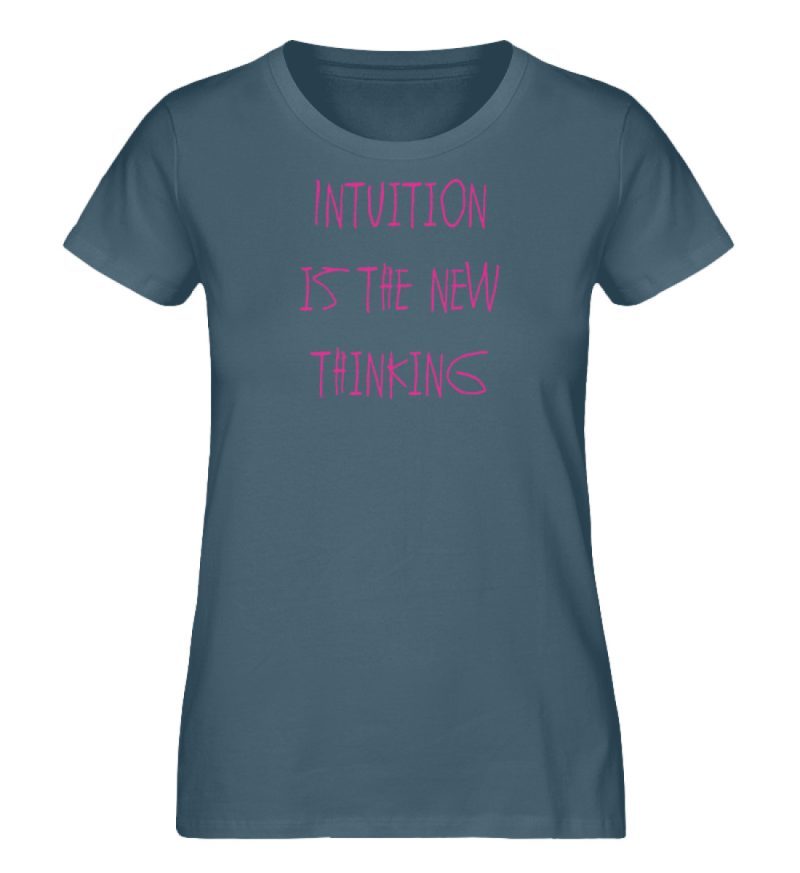 Intuition is the new thinking - Damen Premium Organic Shirt-6880