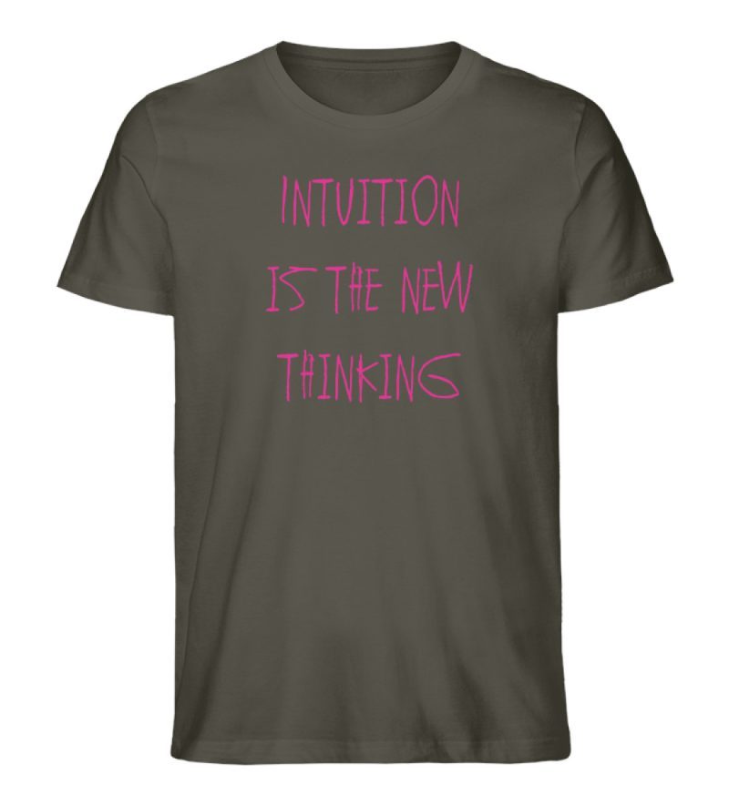 Intuition is the new thinking - Herren Premium Organic Shirt-7072