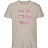 Intuition is the new thinking - Herren Premium Organic Shirt-7081