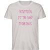 Intuition is the new thinking - Herren Premium Organic Shirt-7085