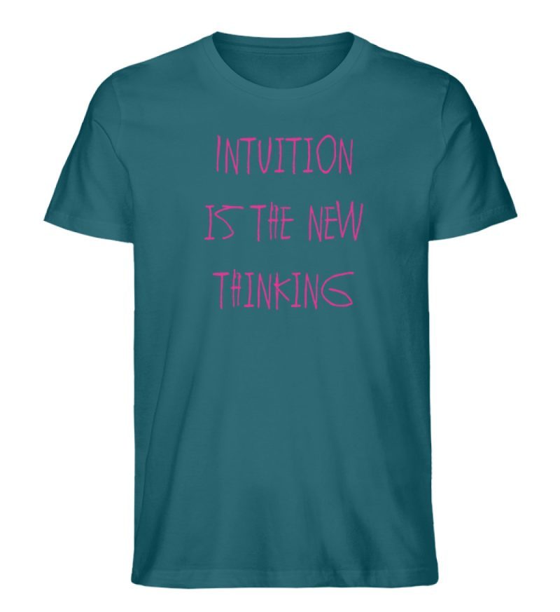 Intuition is the new thinking - Herren Premium Organic Shirt-6878