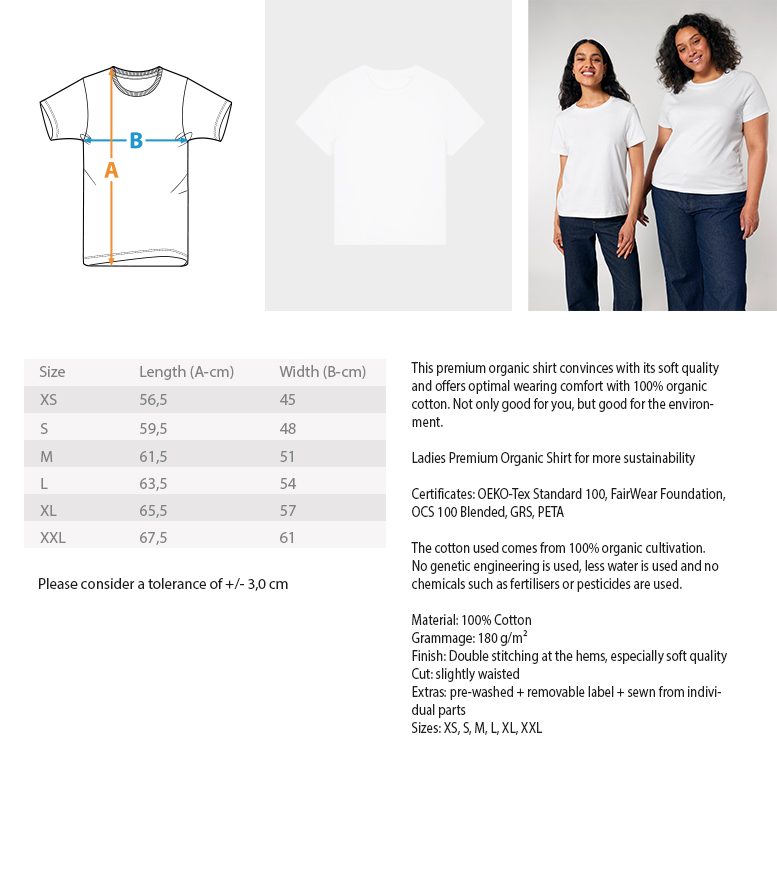 "Die Sterne sehen" von Otto von Kotzebue - Damen Premium Organic Shirt