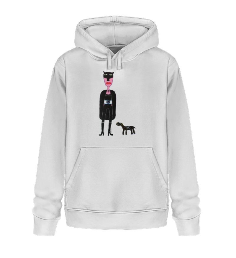 "Batwoman and Batdog" von Irene Fastner - Unisex Organic Hoodie 2.0 ST/ST-3