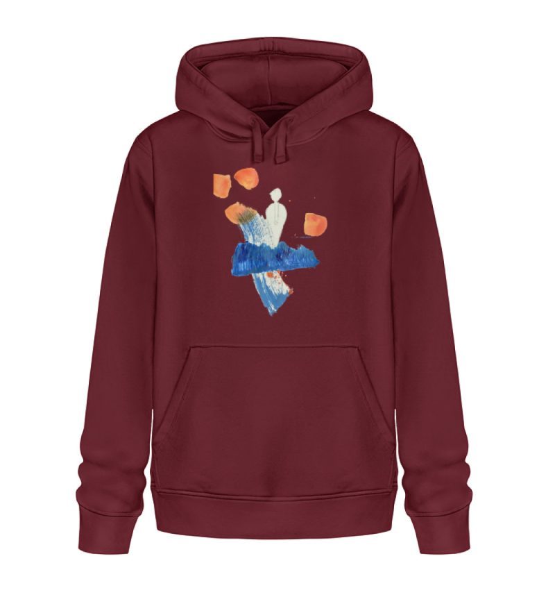 "Mann auf der Welle" von Bruno Kuhlmann - Unisex Organic Hoodie 2.0 ST/ST-6974