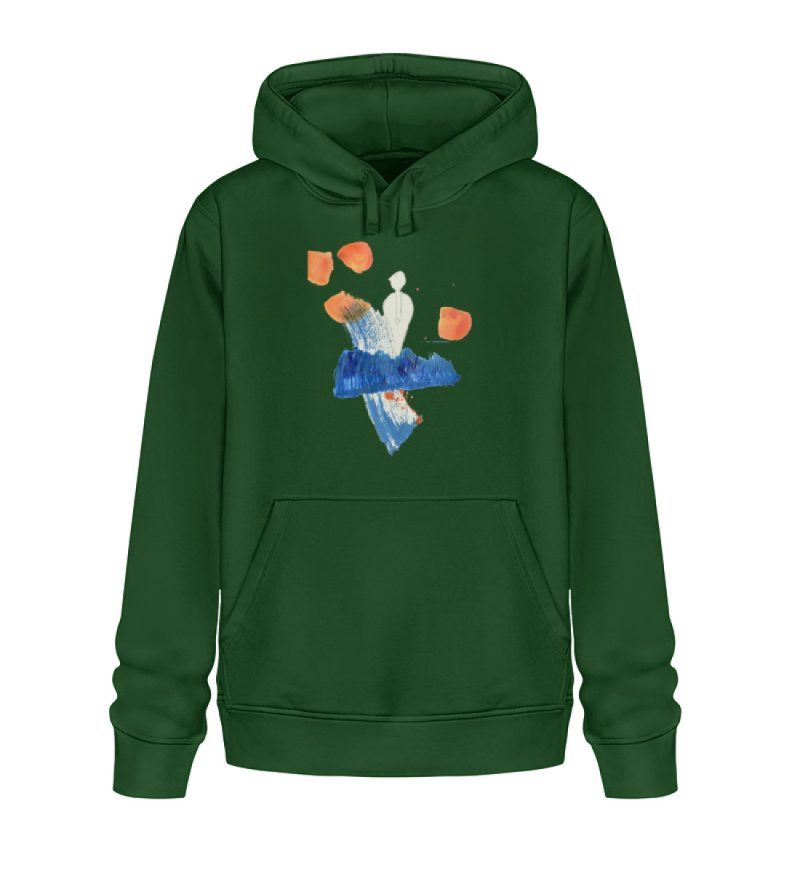 "Mann auf der Welle" von Bruno Kuhlmann - Unisex Organic Hoodie 2.0 ST/ST-833