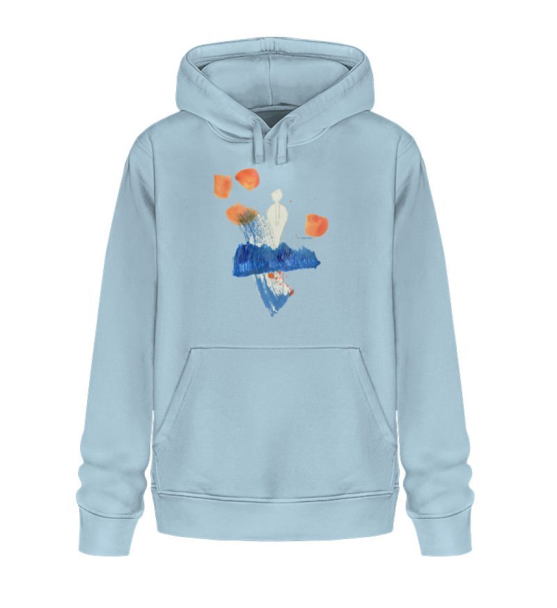 "Mann auf der Welle" von Bruno Kuhlmann - Unisex Organic Hoodie 2.0 ST/ST-6967