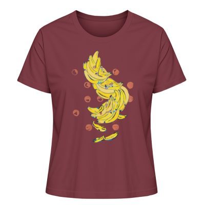 "Bananas" von Alrun Prünster Soares - Damen Premium Organic Shirt-6974