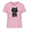 "Schwarze Katze" von Irene Fastner - Damen Premium Organic Shirt-6883