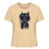 "Schwarze Katze" von Irene Fastner - Damen Premium Organic Shirt-7239