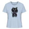 "Schwarze Katze" von Irene Fastner - Damen Premium Organic Shirt-7240