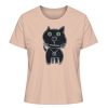 "Schwarze Katze" von Irene Fastner - Damen Premium Organic Shirt-7234