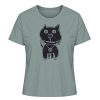 "Schwarze Katze" von Irene Fastner - Damen Premium Organic Shirt-7236