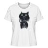 "Schwarze Katze" von Irene Fastner - Damen Premium Organic Shirt-3
