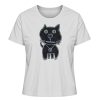 "Schwarze Katze" von Irene Fastner - Damen Premium Organic Shirt-6961