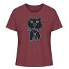 "Schwarze Katze" von Irene Fastner - Damen Premium Organic Shirt-6974