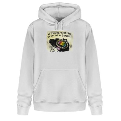 "So colour your mind!" von Steffen Haas - Unisex Organic Hoodie 2.0 ST/ST-3