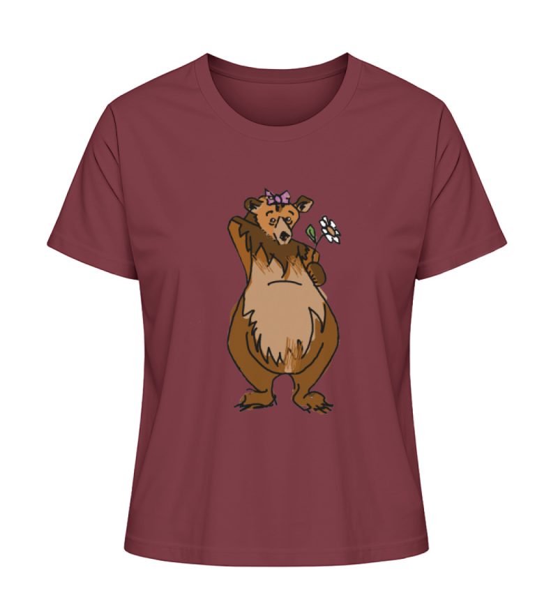 " Der Bär" von Sarah Ludes - Damen Premium Organic Shirt-6974
