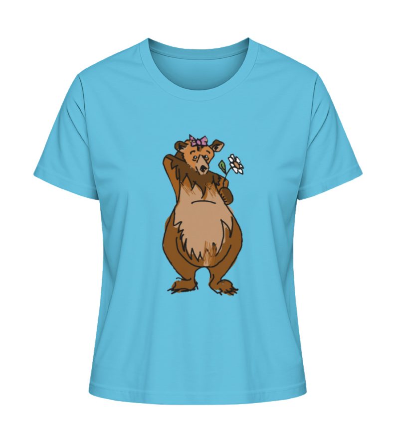 " Der Bär" von Sarah Ludes - Damen Premium Organic Shirt-7144