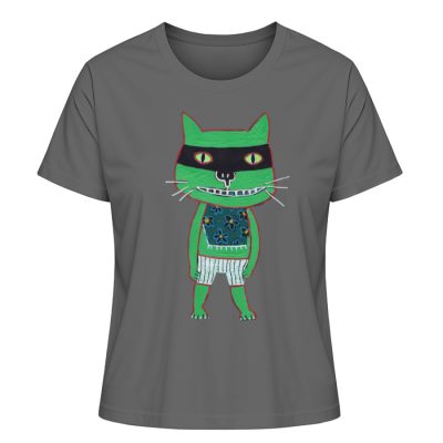 "Freche Katze" von Irene Fastner - Damen Premium Organic Shirt-6903