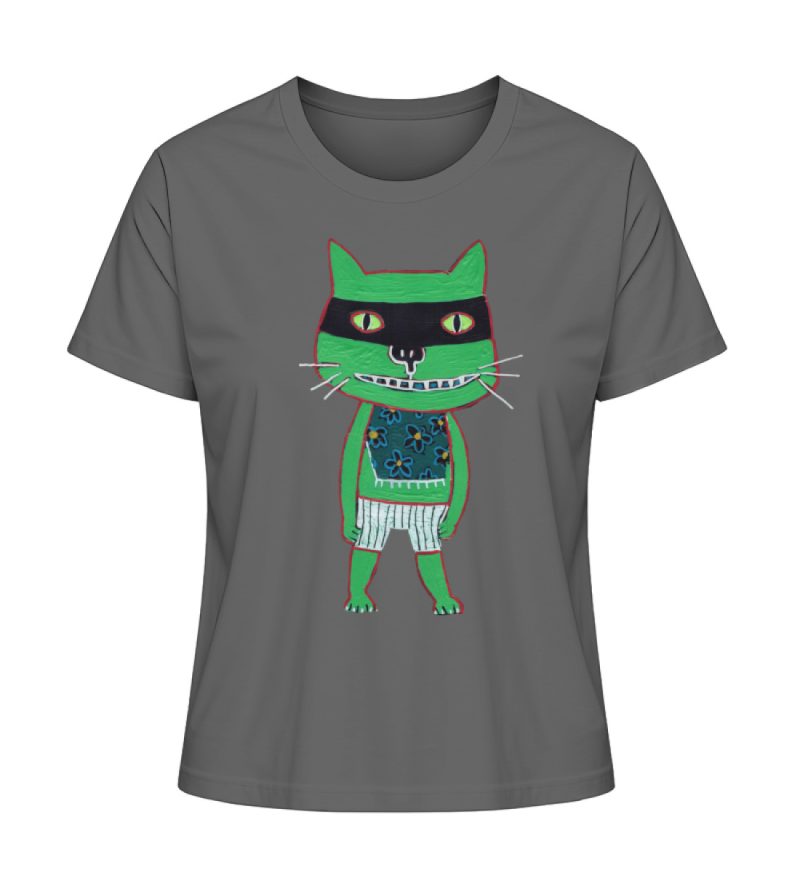 "Freche Katze" von Irene Fastner - Damen Premium Organic Shirt-6903