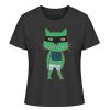 "Freche Katze" von Irene Fastner - Damen Premium Organic Shirt-16