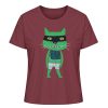 "Freche Katze" von Irene Fastner - Damen Premium Organic Shirt-6974