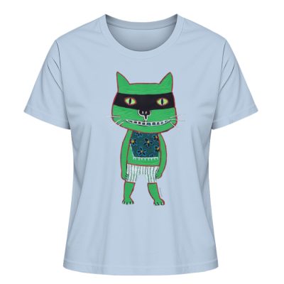"Freche Katze" von Irene Fastner - Damen Premium Organic Shirt-7240
