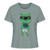 "Freche Katze" von Irene Fastner - Damen Premium Organic Shirt-7236