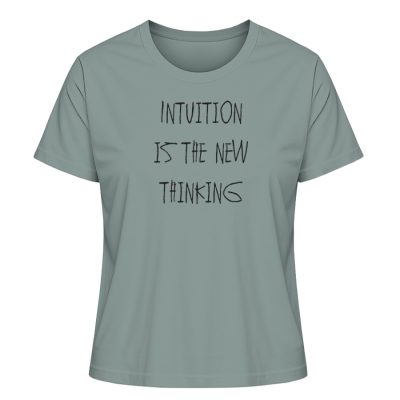 "Intuition is the new thinking" - Damen Premium Organic Shirt-7236