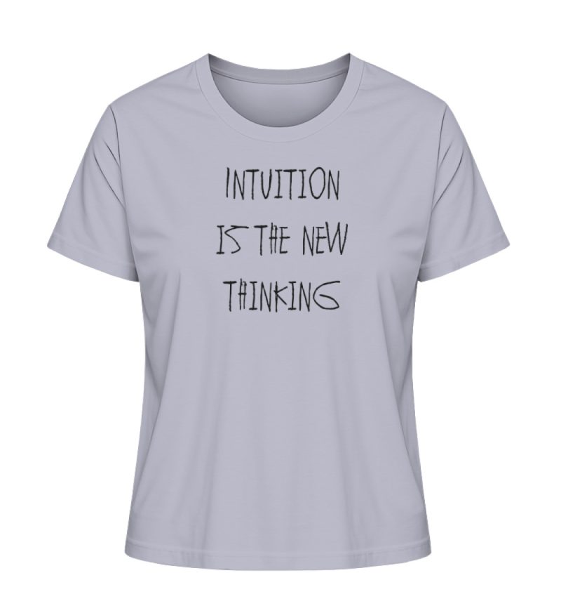 "Intuition is the new thinking" - Damen Premium Organic Shirt-7092