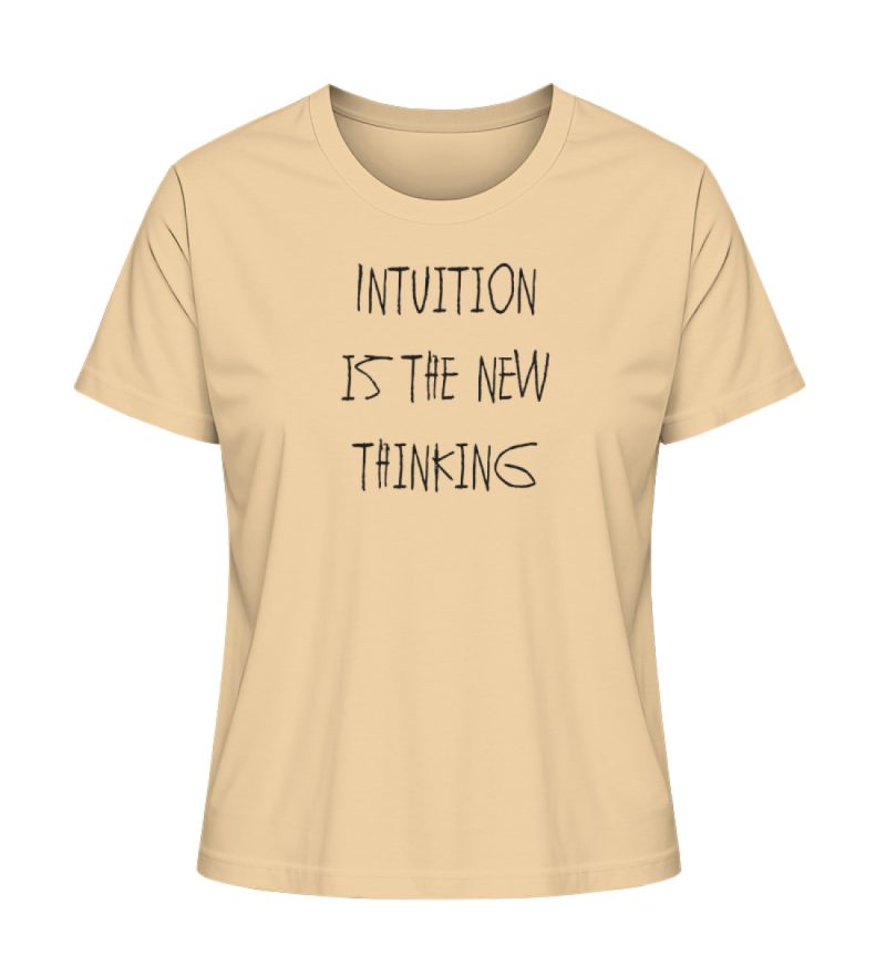 "Intuition is the new thinking" - Damen Premium Organic Shirt-7239
