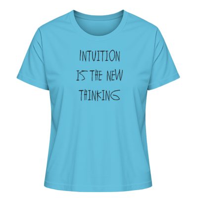 "Intuition is the new thinking" - Damen Premium Organic Shirt-7144