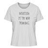 "Intuition is the new thinking" - Damen Premium Organic Shirt-6961