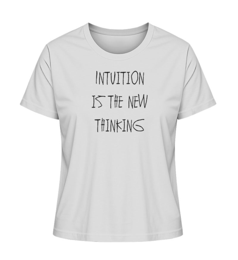 "Intuition is the new thinking" - Damen Premium Organic Shirt-6961