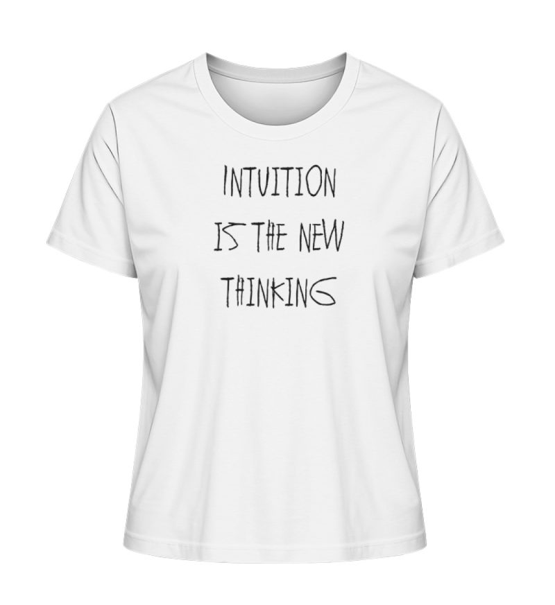 "Intuition is the new thinking" - Damen Premium Organic Shirt-3