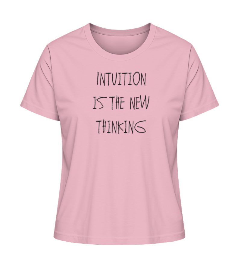 "Intuition is the new thinking" - Damen Premium Organic Shirt-6883
