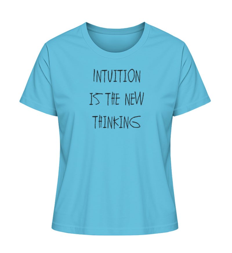 "Intuition is the new thinking" - Damen Premium Organic Shirt-7144