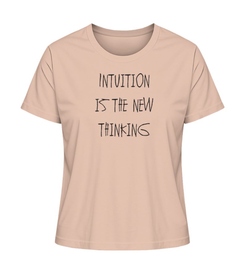 "Intuition is the new thinking" - Damen Premium Organic Shirt-7234
