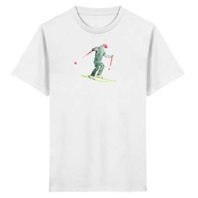 DR3MJAS1OB_STTK184-3 "Skifahrer" von Sophia Kirst - Kinder Premium Organic T-Shirt 2.0 ST/ST-3